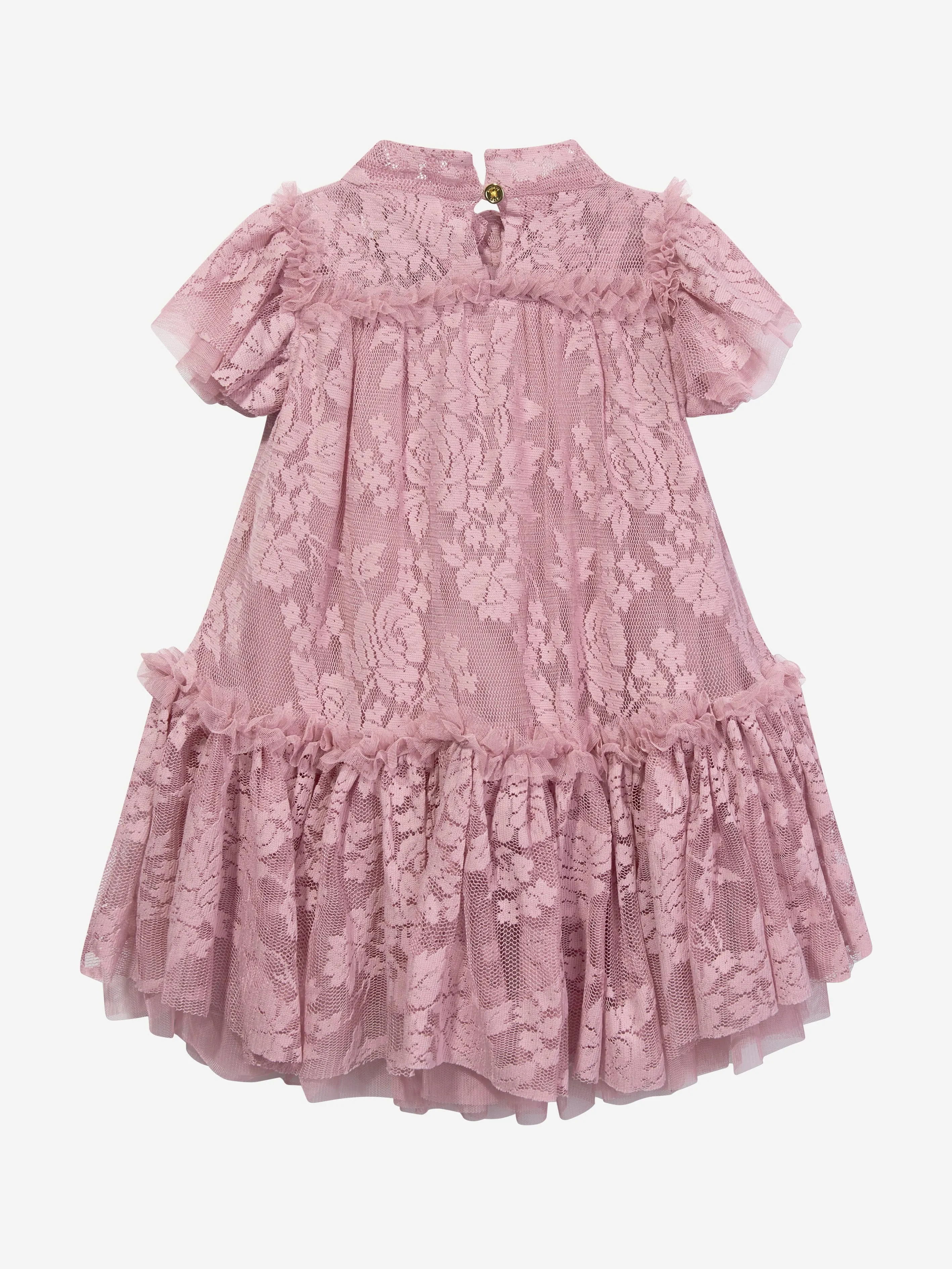 Angels Face Girls Vida Lace Dress in Pink