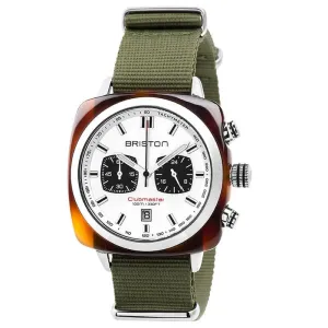 Briston Green Clubmaster Sport Nylon Chronograph Briston Watch 17142.SA.TS.2.NGA