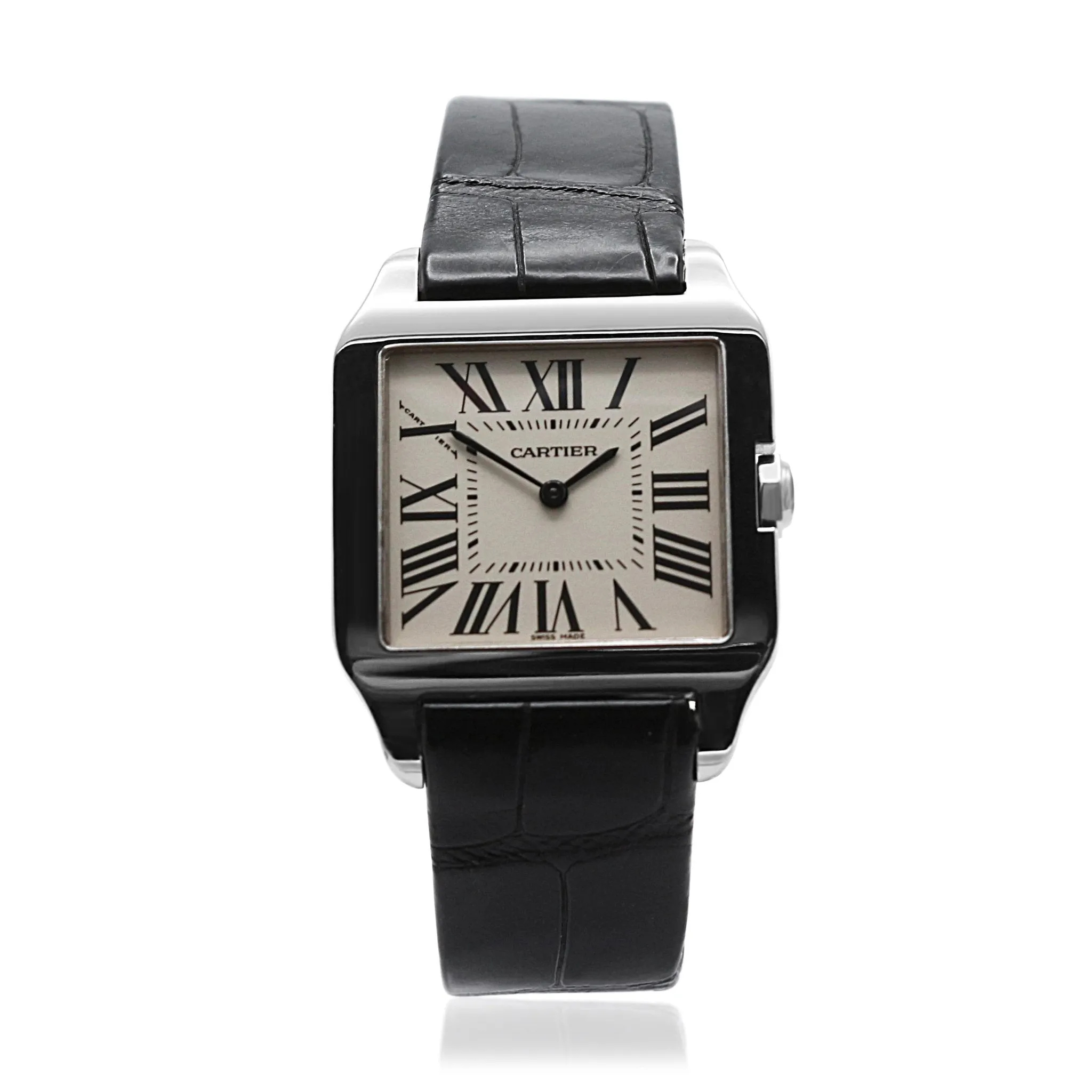 Cartier Santos Dumont 18ct White Gold Strap Watch