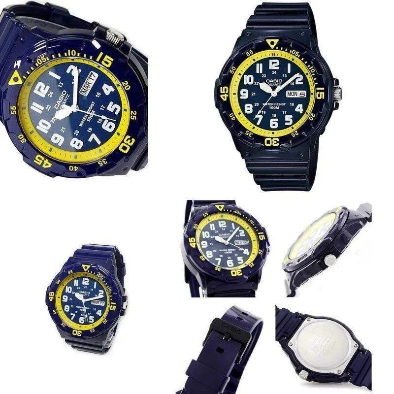 Casio MRW-200HC-2B Blue Resin Strap Watch for Men