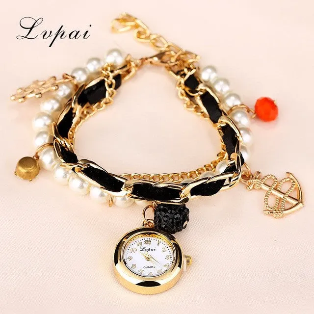 Lvpai 2016 Quartz Watch Women Watches Top Brand Luxury Famous Anchors Wristwatch Female Clock Women Wrist Watch Quartz-Watch