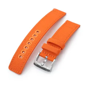 Orange Quick Release Canvas Watch Strap