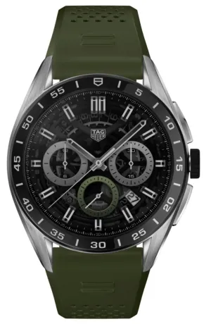 TH Watch Connected Calibre E4 45 Khaki Rubber