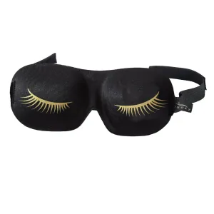 Ultralight Sleep Mask - Gold Eyelashes